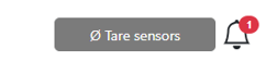 tare sensors button in Flight Stand software